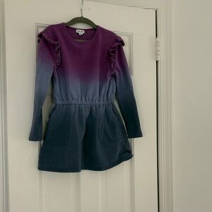 Splendid Purple and Blue Ombre Kids Dress